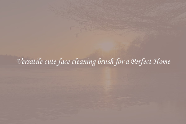 Versatile cute face cleaning brush for a Perfect Home