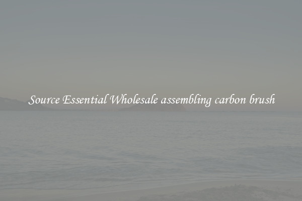Source Essential Wholesale assembling carbon brush