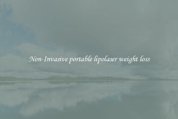 Non-Invasive portable lipolaser weight loss