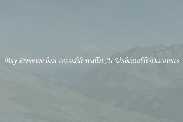 Buy Premium best crocodile wallet At Unbeatable Discounts