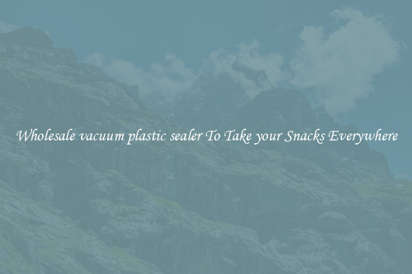 Wholesale vacuum plastic sealer To Take your Snacks Everywhere