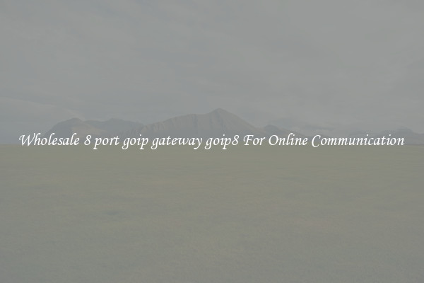 Wholesale 8 port goip gateway goip8 For Online Communication 