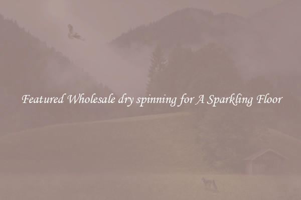 Featured Wholesale dry spinning for A Sparkling Floor