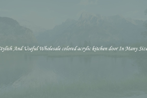 Stylish And Useful Wholesale colored acrylic kitchen door In Many Sizes